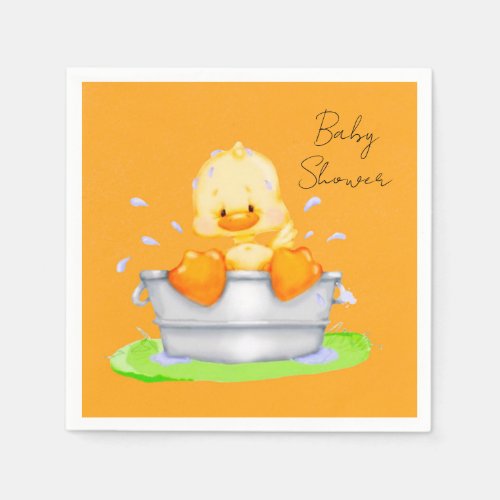 Duck in a Tub Baby Shower Napkins
