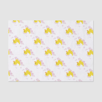 Duck in Pink Bubbles Tissue Paper