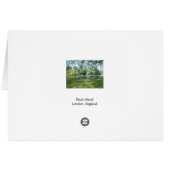 Duck Island, St. James Park Cards (Back Horizontal)