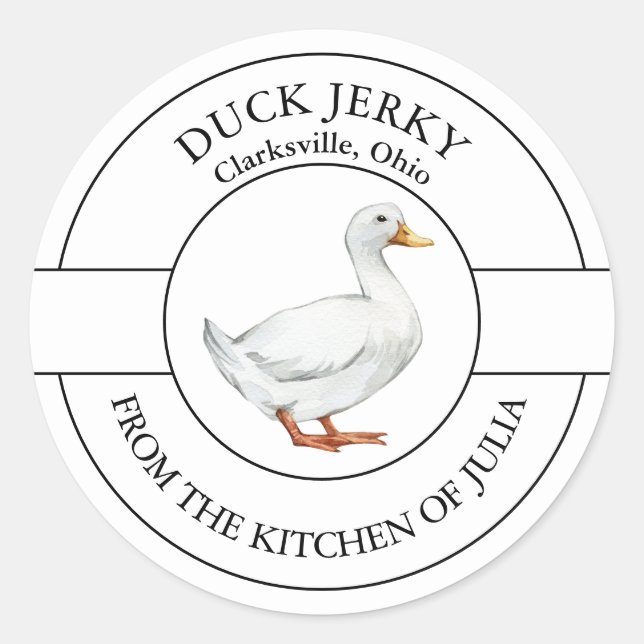 Duck Jerky Label (Front)