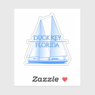 Duck Key Coastal Nautical Sailing Sailor Sticker