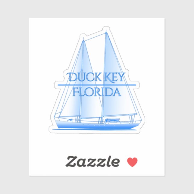 Duck Key Coastal Nautical Sailing Sailor Sticker (Sheet)