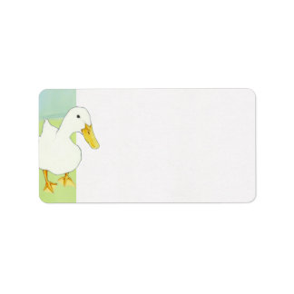 Duck Kiss Address Label