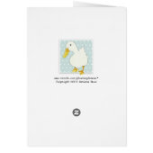 Duck Kiss dots Card (Back)