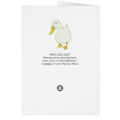 Duck Kiss Solo Card (Back)