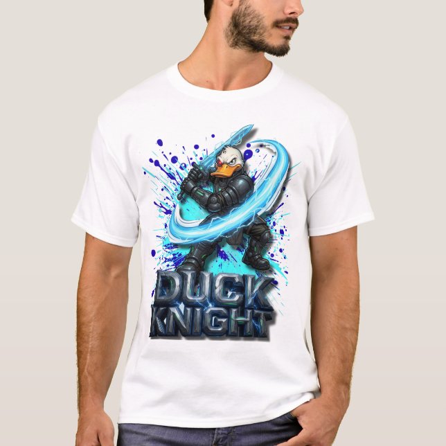 Duck Knight 3D Cyber Duck Warrior T-Shirt (Front)