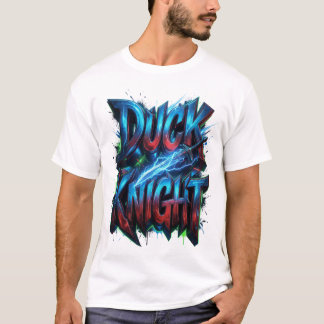 Duck Knight 3D Cyber Graffiti Logo T-Shirt