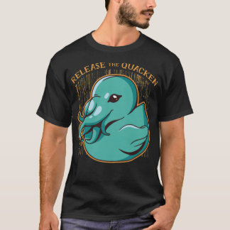 Duck kraken release the quacken funny rubber boxer T-Shirt