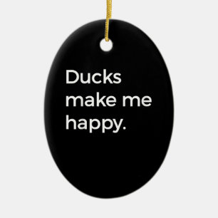 Duck Love I Love Pet Ducks Duck Farmer Ceramic Ornament