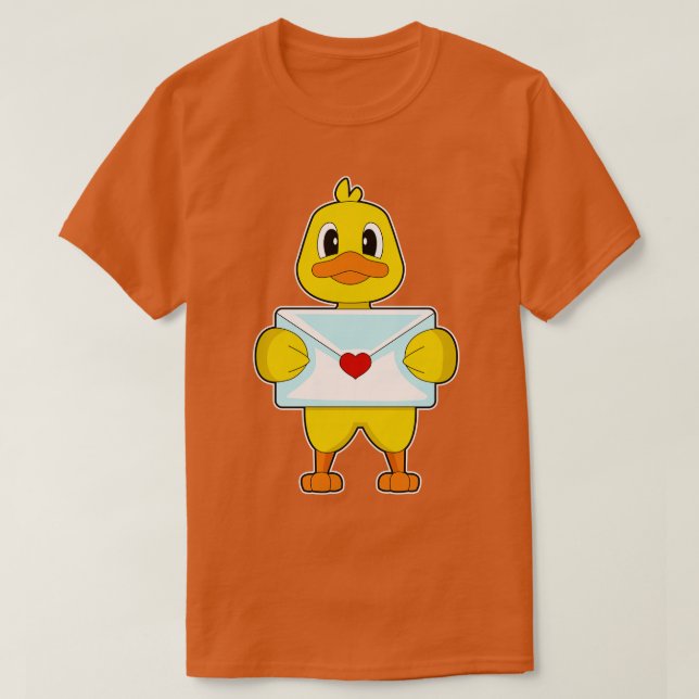 Duck Love letter T-Shirt (Design Front)