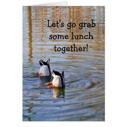 Duck Lunch Cards (Front)