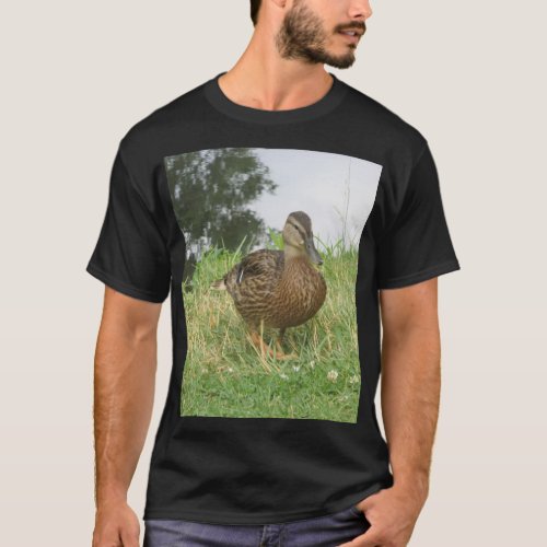 Duck Mallard Bird Female Photograph T_Shirt