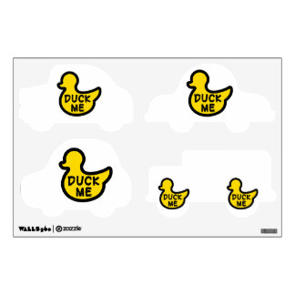 Duck me funny decal phrase