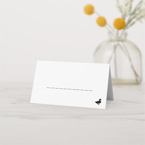 Duck Meal Option Wedding Place Card