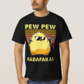 Pew Pew Madafakas Vintage Crazy Cat Funny Maglietta Maglietta