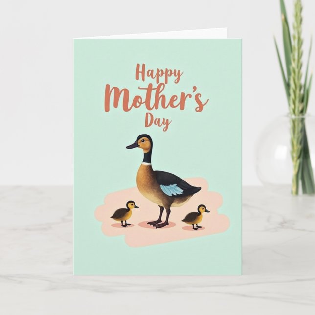Duck Mothers Day Art Card (Front)