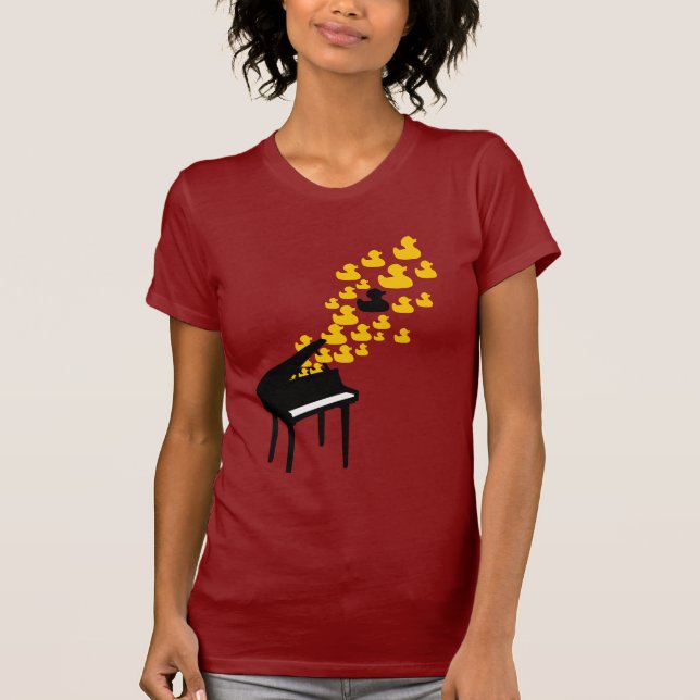 Duck Music (Girlie) T-Shirt (Front)