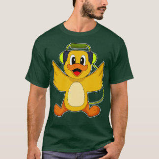 Duck Musician Headphone Music T-Shirt