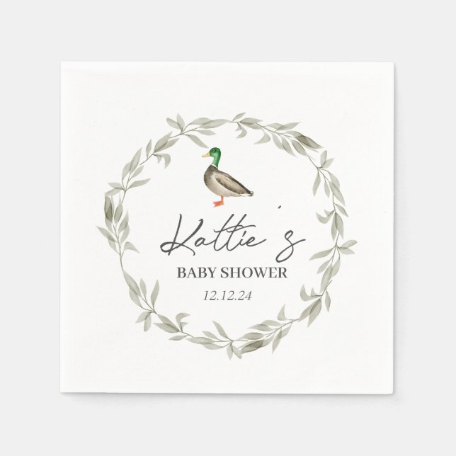 Duck napkins, Mallard napkins (Front)