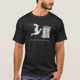 Duck, NC Summertime Vacationing Seagull Lunch T-Shirt