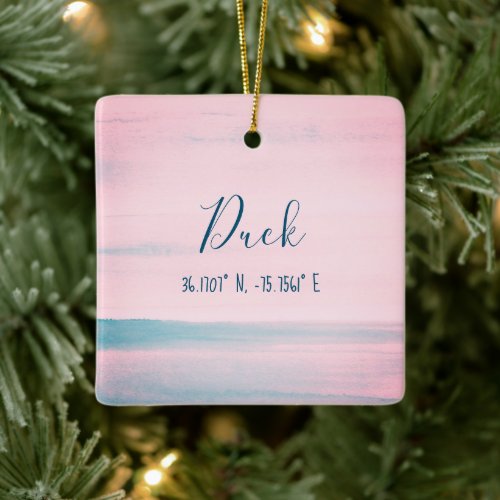 Duck NC The Outer Banks Personalized Ornament