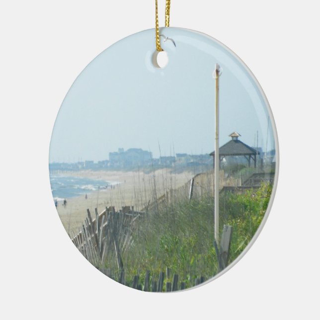 Duck North Carolina Coastline Ceramic Ornament (Left)