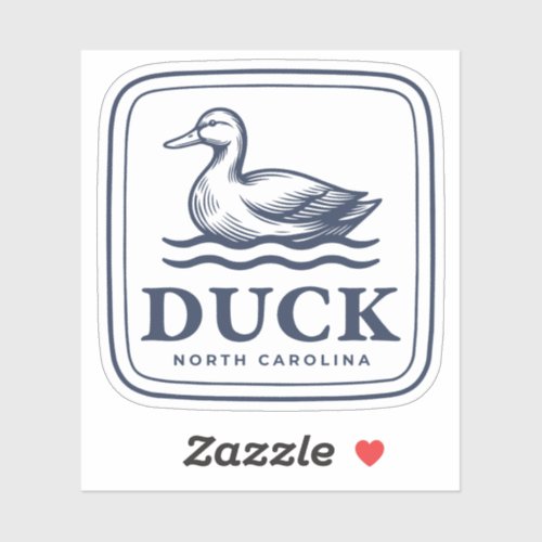 Duck North Carolina Outer Banks OBX Coastal Beach Sticker