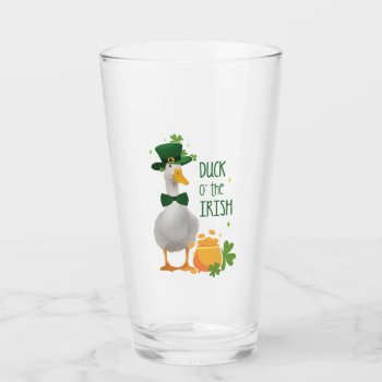 Duck o' the Irish St. Patricks Day Glass