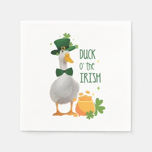 Duck o the Irish St Patricks Day Napkins