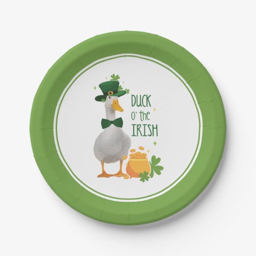 Duck o the Irish St Patricks Day Paper Plates