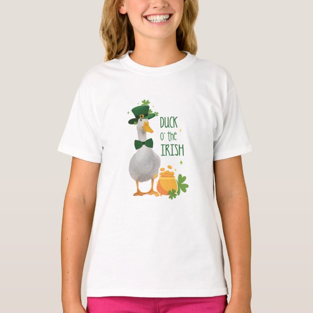 Duck o' the Irish St. Patricks Day T-Shirt (Front)
