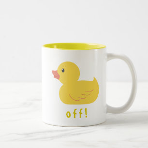 Duck Off! Two-Tone Coffee Mug