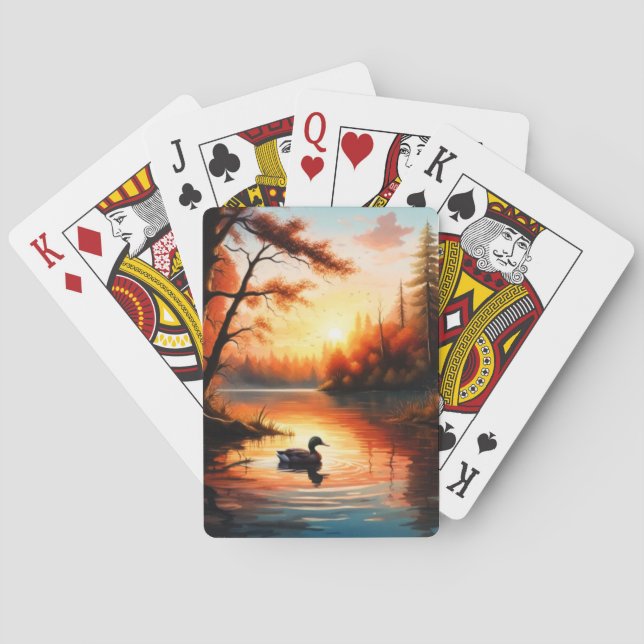 Duck on a Pond Poker Cards (Back)