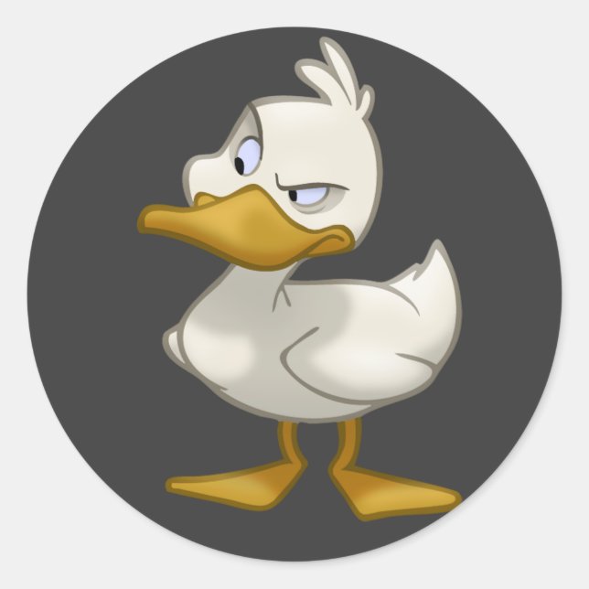 Duck on a Sticker (Front)