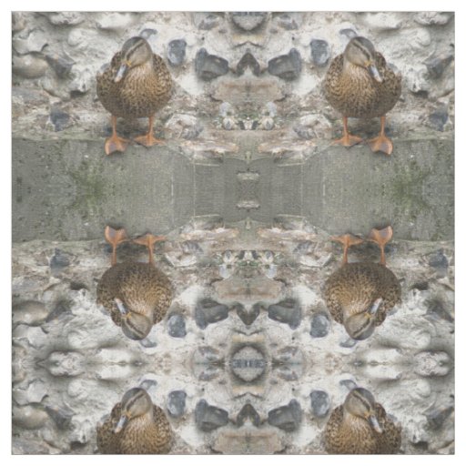 Duck on a Wall Patterned Animal Fabric