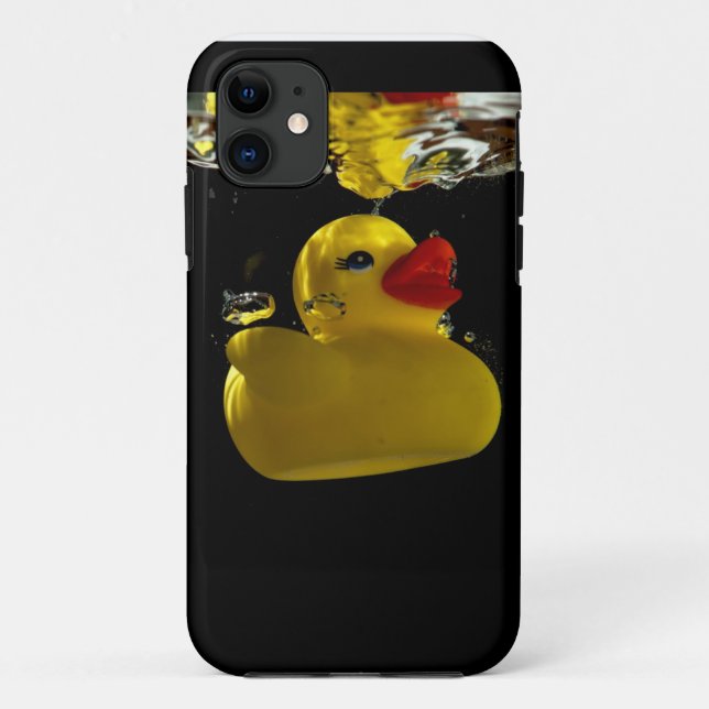 Duck on Black Case-Mate iPhone Case (Back)
