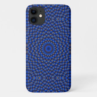 Duck on blue kaleidoscope... iPhone 11 case