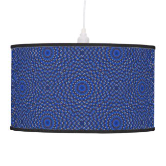 Duck on blue kaleidoscope ceiling lamp