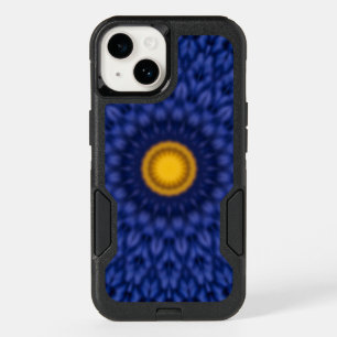 Duck on blue with yellow kaleidoscope OtterBox iPhone 14 case