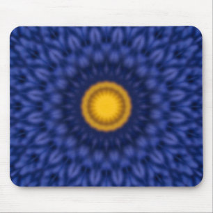 Duck on blue with yellow mouse pad