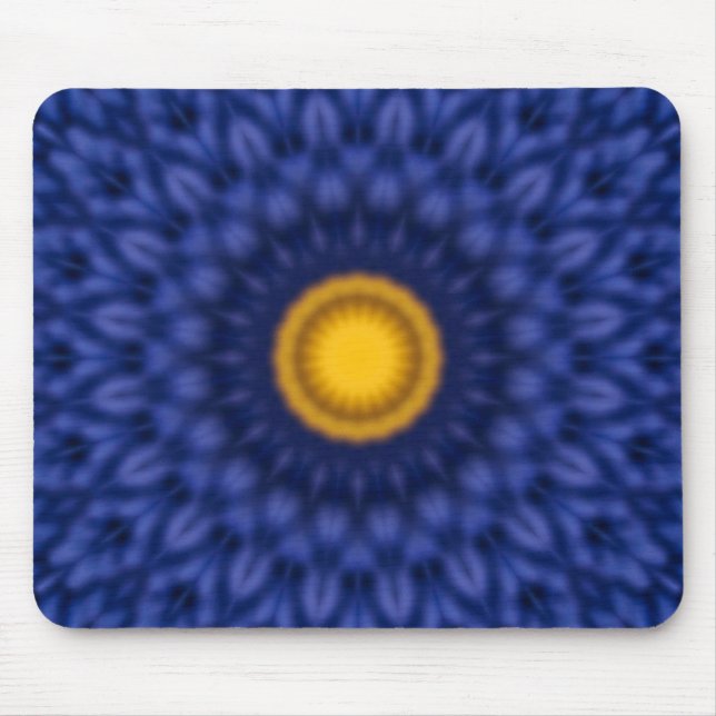 Duck on blue with yellow mouse pad (Front)