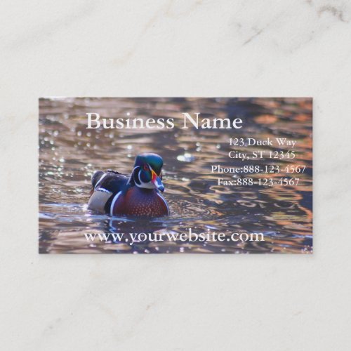 Duck on Pond Business Card