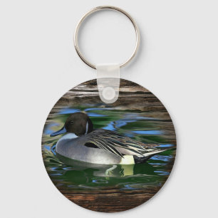 Duck On The Lake Keychain
