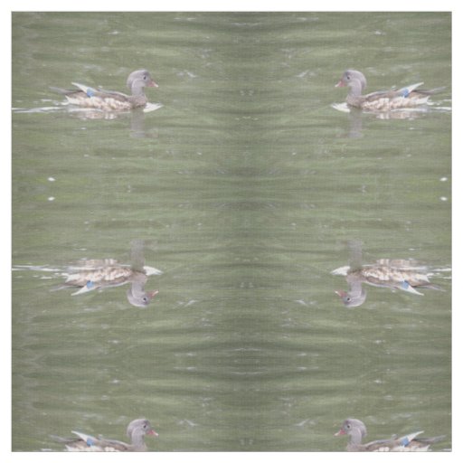 Duck on the Lake Patterned Animal Fabric