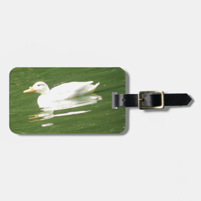 Duck on the Water Custom Luggage Tag (Front Horizontal)