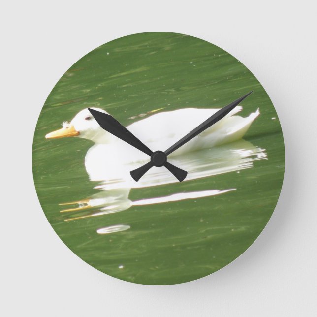 Duck on the Water Wall Clock (Front)