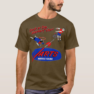 Duck or Die Lawn Jarts Missile Game T-Shirt
