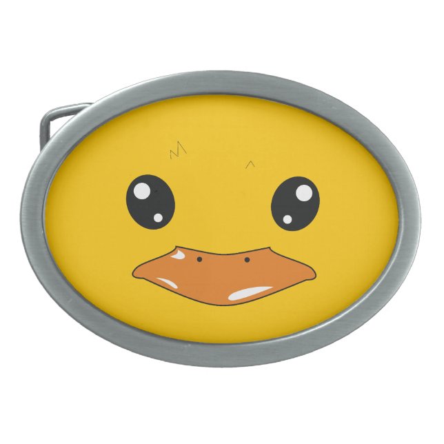 Duck Oval Belt Buckle (Front)