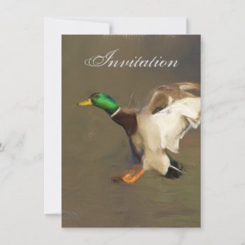 Duck Party Announcement Invitation by redletterdays at Zazzle
