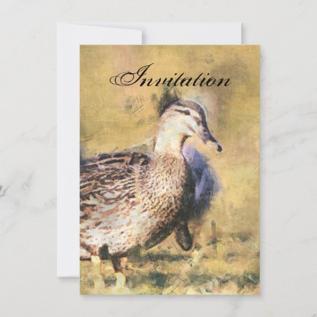 Duck Party Announcement Invitation (Front)